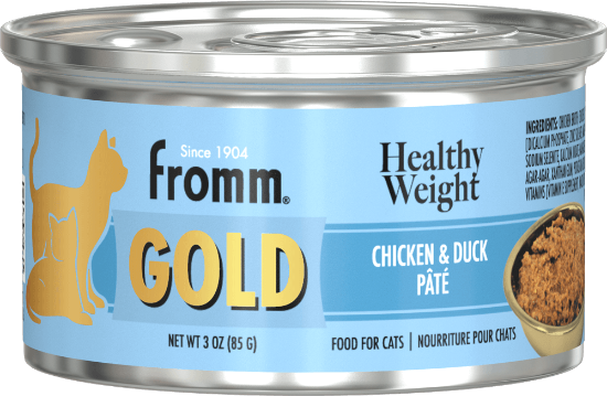 FROMM CAT GOLD PATE HEALTHY WEIGHT CHICKEN & DUCK- 3OZ