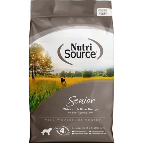 NUTRISOURCE SENIOR CHICKEN & RICE DOG FOOD