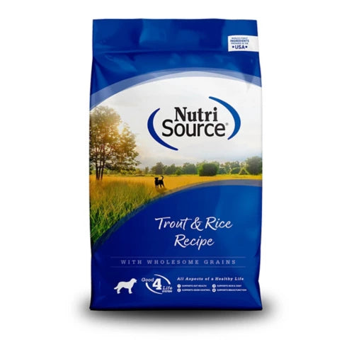 NUTRISOURCE TROUT & RICE DOG FOOD