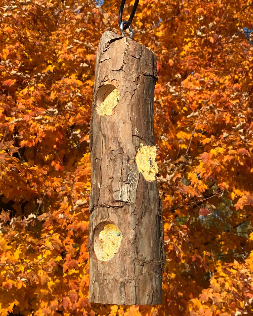 Cedar Suet Log Feeder by Prime Retreat