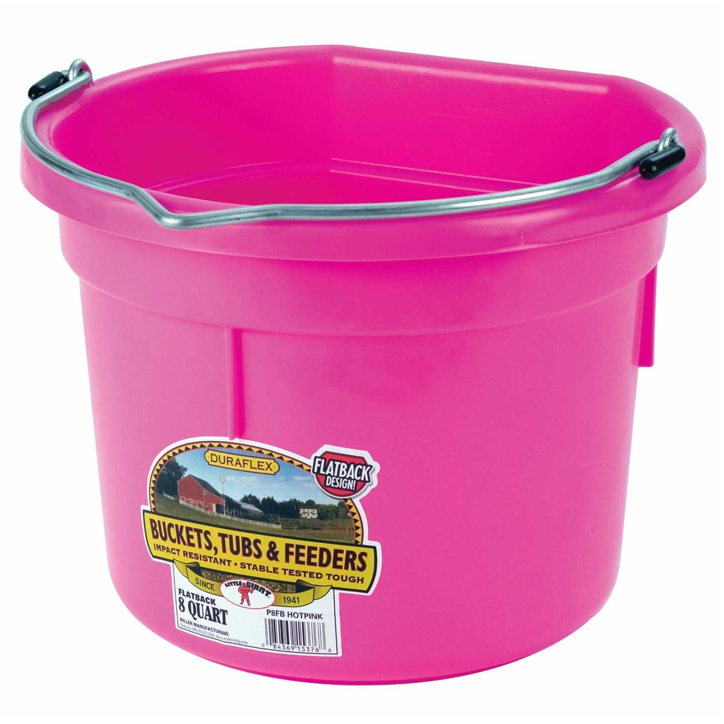 Miller MFG Bucket Hot Pink- 8qt