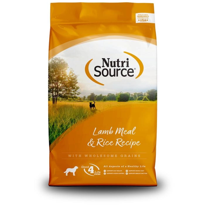 NutriSource LAMB MEAL & RICE DOG FOOD-26lb