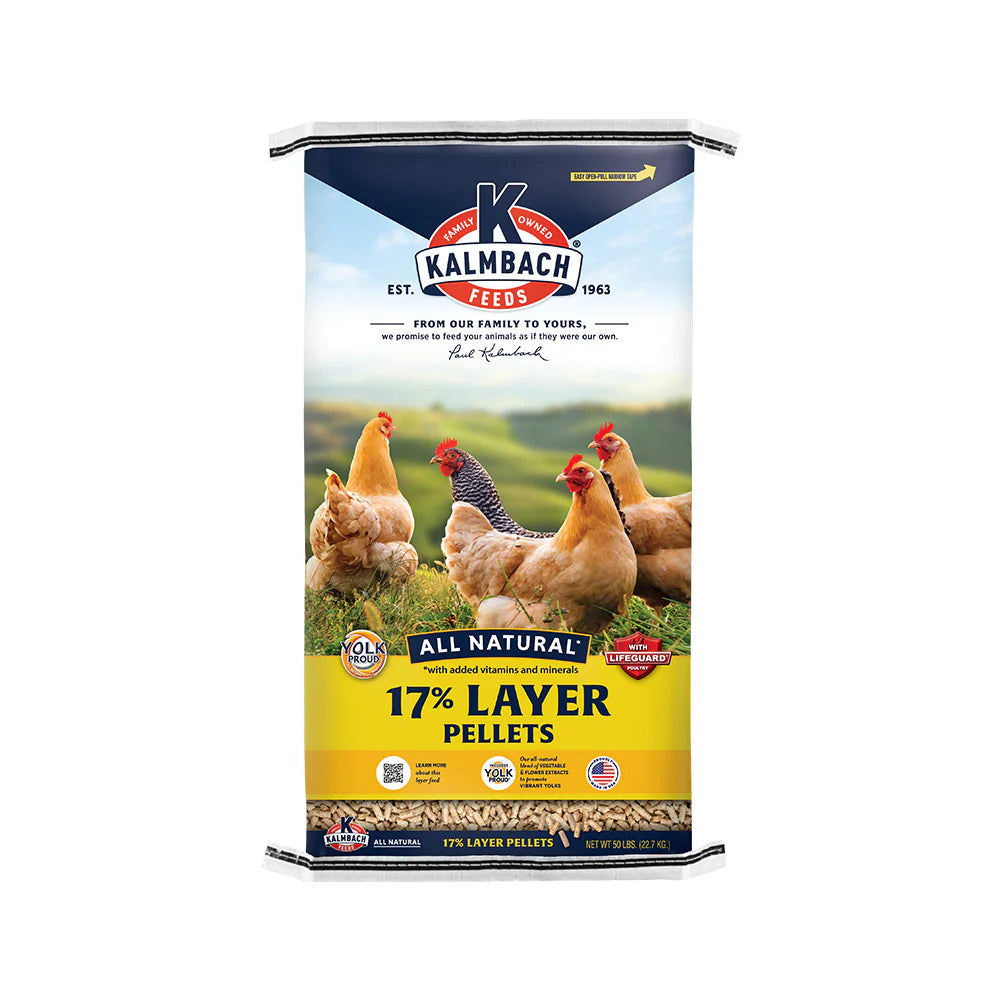 17% All Natural Layer Pellets for Chickens- 50lb