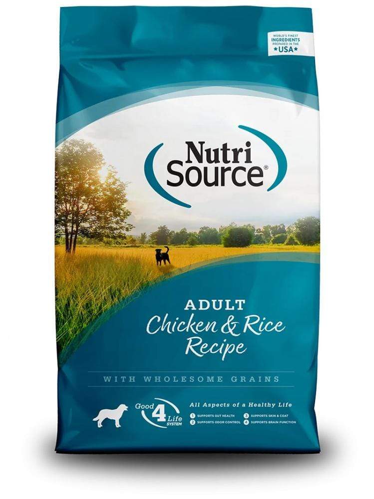 NUTRISOURCE ADULT CHICKEN & RICE DOG FOOD
