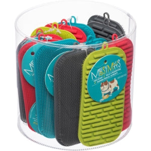 MESSY MUTTS DOG DUAL BOWL SCRUBBER