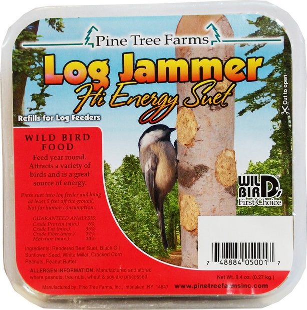 Pine Tree Log Jammer Hi Energy Suet 9.4 oz.