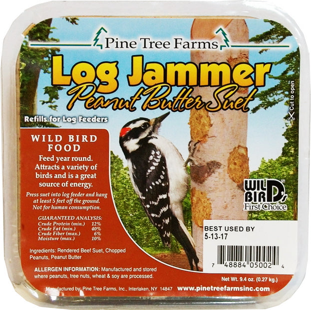 Pine Tree Log Jammer Peanut Suet 9.4 oz.