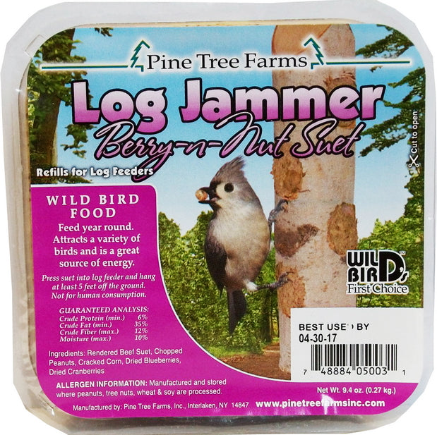 Pine Tree Log Jammer Fruit-N-Berry Suet 9.4 oz.