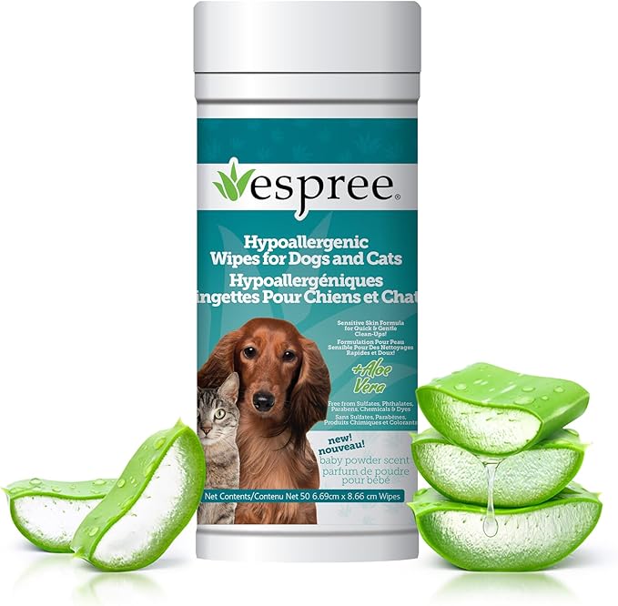 Espree Hypoallergenic Wipes for Dogs and Cats