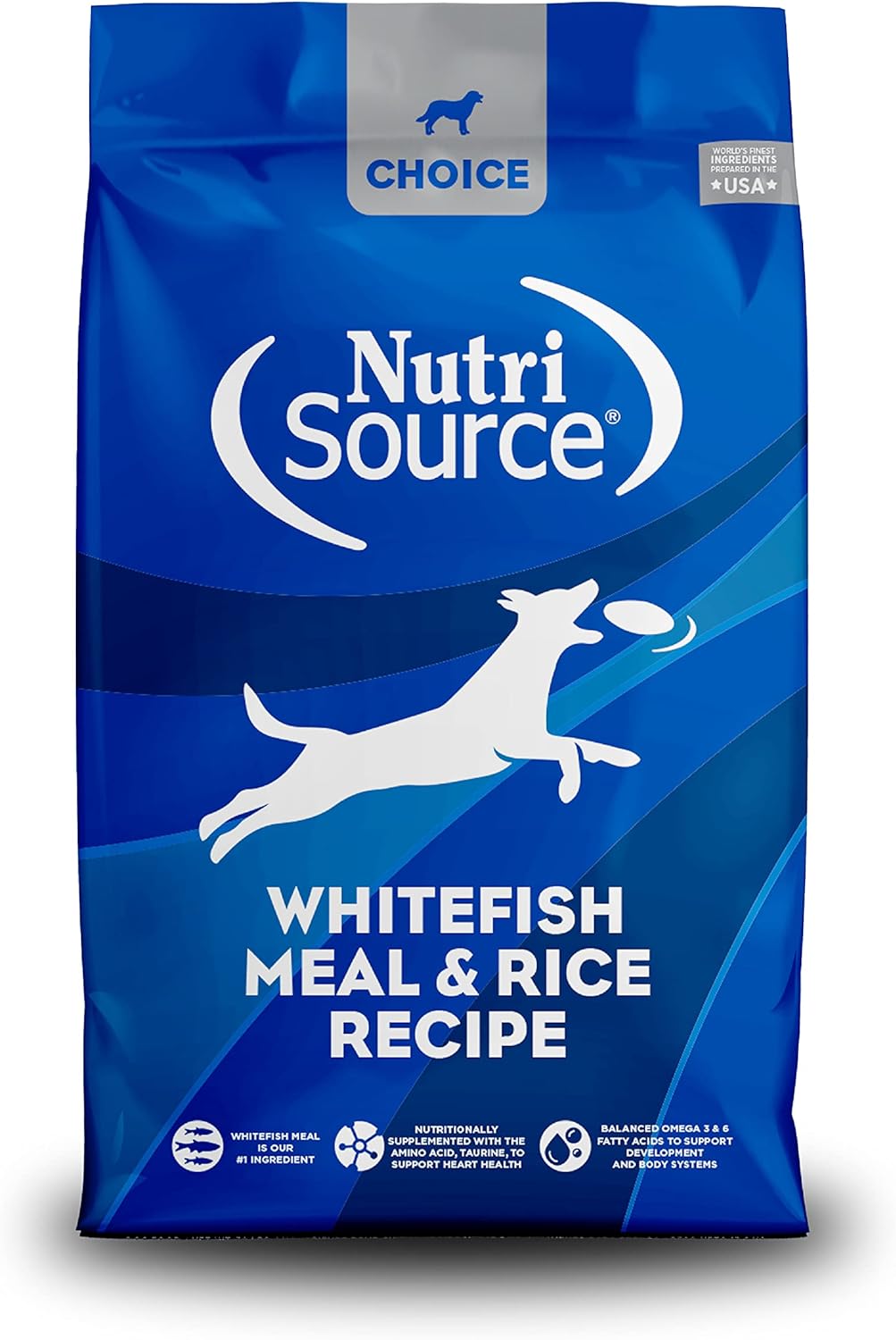 NUTRISOURCE CHOICE WHITEFISH MEAL & RICE DOG FOOD