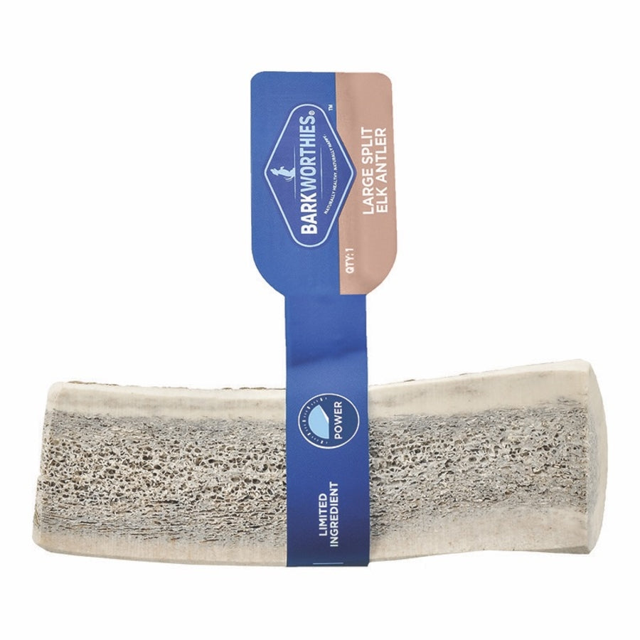 BARKWORTHIES DOG ELK ANTLER SPLIT LARGE