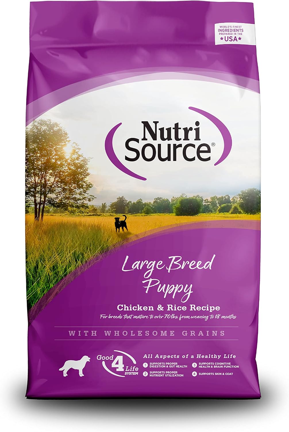 NUTRISOURCE PUPPY LARGE BREED CHICKEN & RICE-26lb