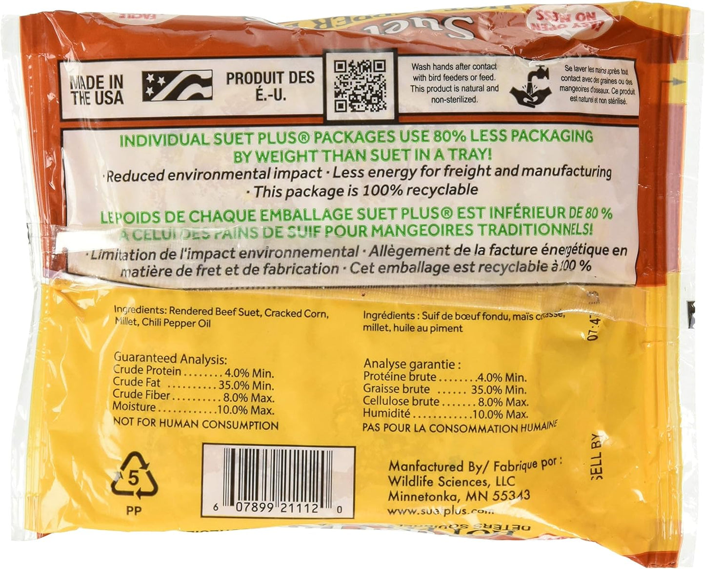 WS Hot Pepper Suet 11 oz