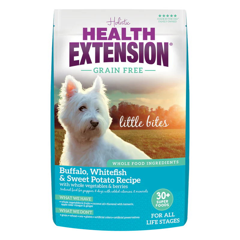 Health Extension - Grain Free - Buffalo, Whitefish, & Sweet Potato with Whole Vegetables & Berries (1 lb)