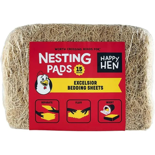 Happy Hen Nesting Pads-15 ct