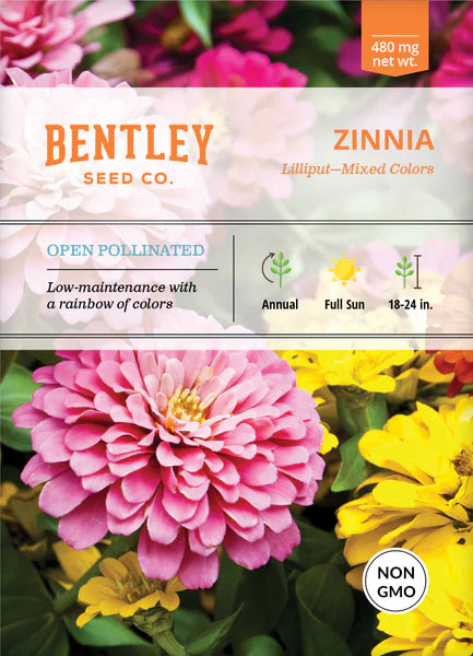 Bentley Seed Co. Zinnia Lilliput