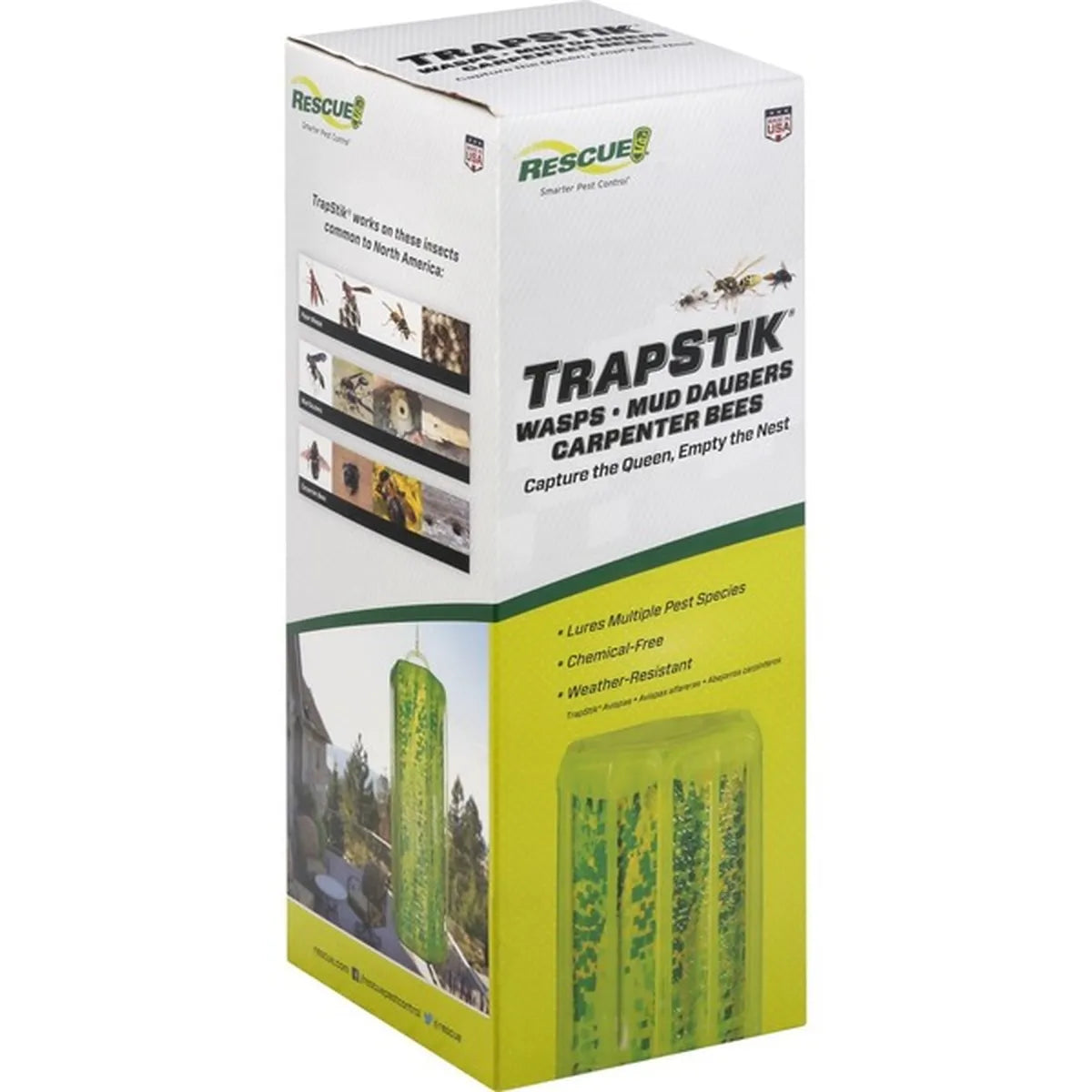 RESCUE - TrapStik for Wasps, Mud Daubers, & Carpenter Bees