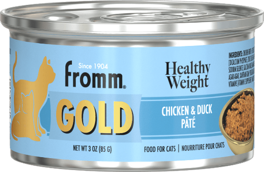 FROMM CAT GOLD PATE HEALTHY WEIGHT CHICKEN & DUCK- 3OZ