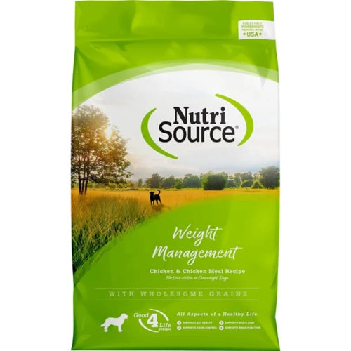NUTRISOURCE WEIGHT MANAGEMENT CHICKEN & RICE DOG FOOD