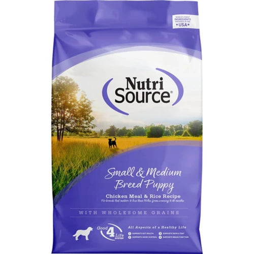 NUTRISOURCE SMALL / MEDIUM BREED CHICKEN & RICE PUPPY DOG FOOD