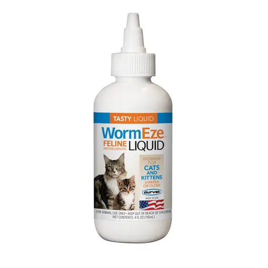 Durvet WormEZE Feline Liquid- 4fl oz