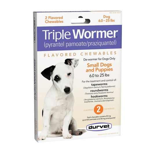 Durvet SM & Puppy Triple Wormer 6-25lb