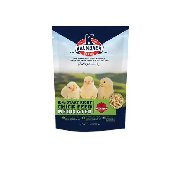 KALMBACH 18% Start Right® Medicated Chick Feed Crumbles