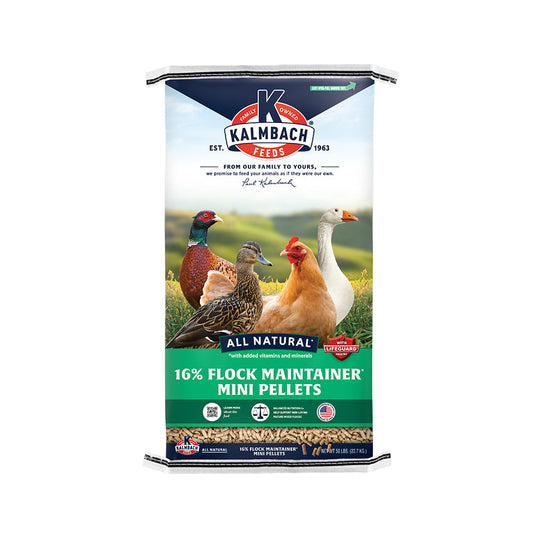 KALMBACH 16% Flock Maintainer Mini Pellet 50lb