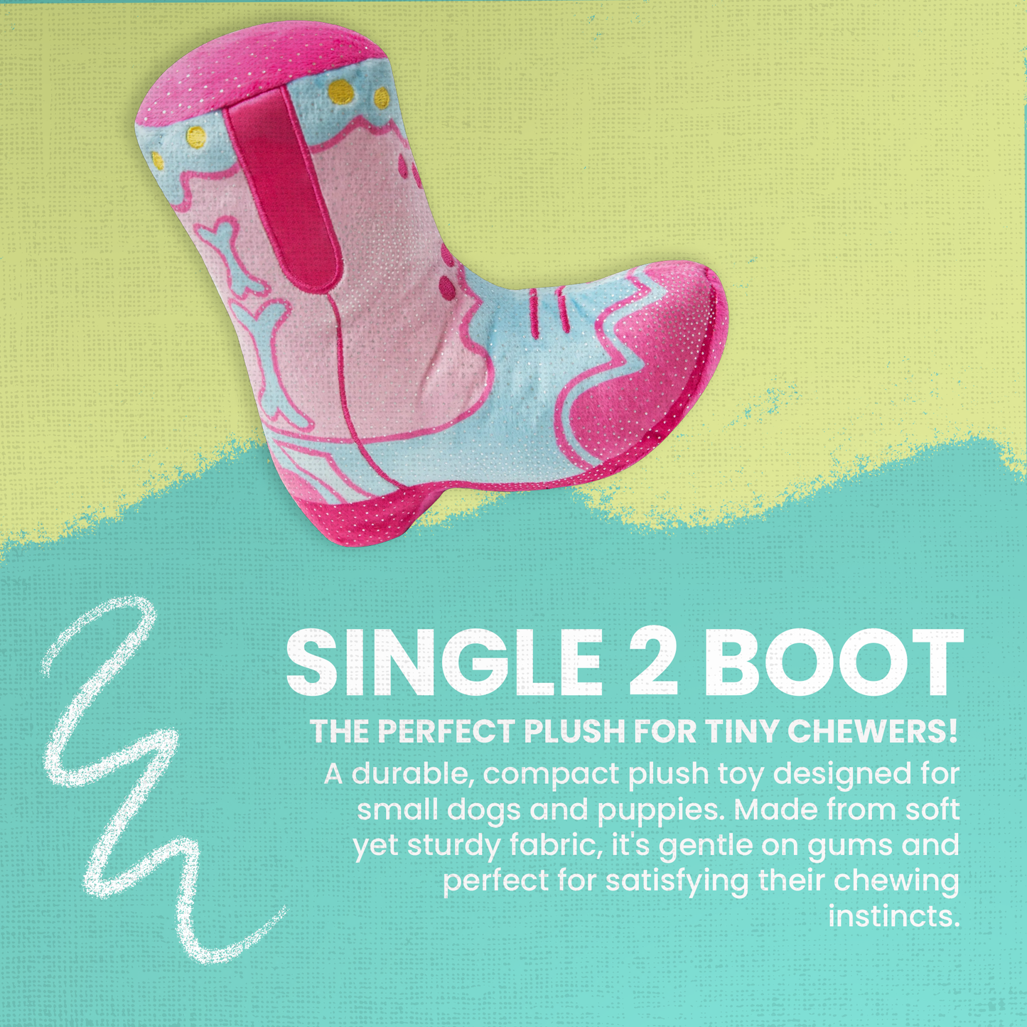 Single 2 Boot Dog Toy
