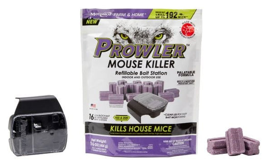 Prowler Mouse Bait Blocks 1oz w/bait station