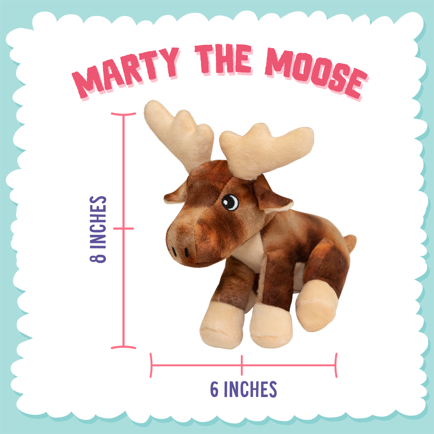 Marty the Moose Dog Toy