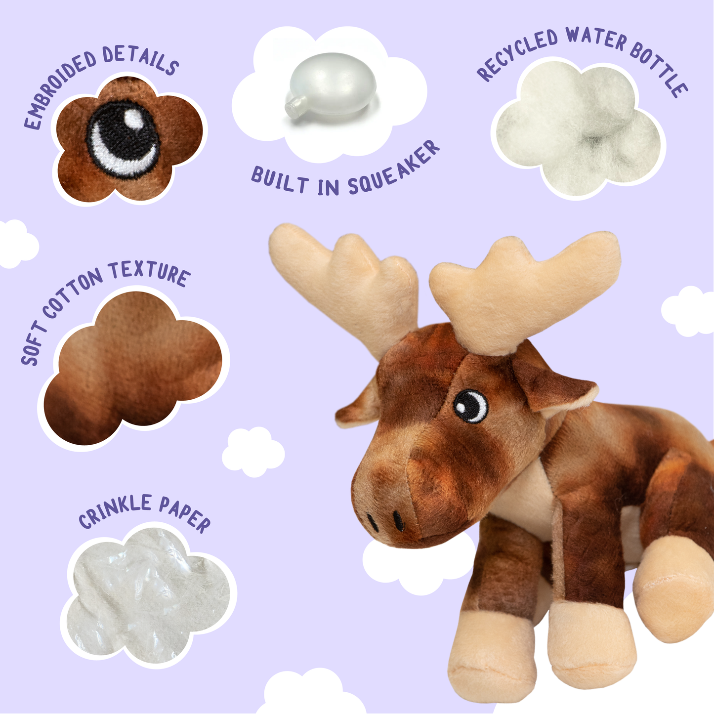 Marty the Moose Dog Toy