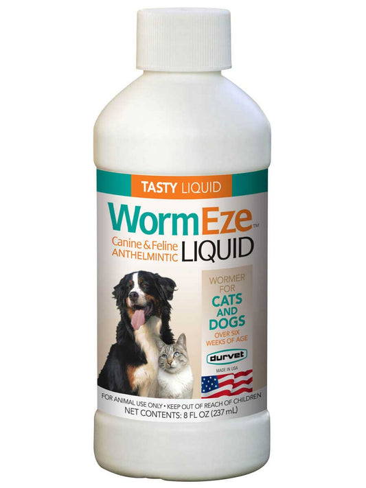 Durvet WormEze Liquid Dog & Cat - 8fl oz
