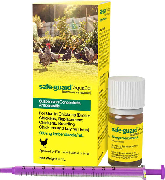 Safe-Guard (fenbendazole) AquaSol for Chickens -3ml