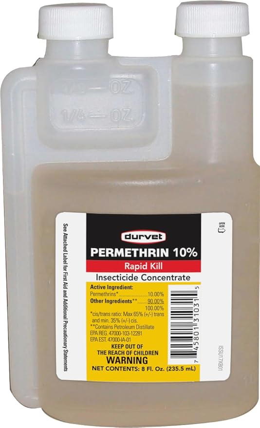 Permethrin 10% Insecticide Conc 8oz. Durvet