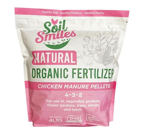 Natural Organic Fertilizer - Soil Smiles Chicken Manure Pellets- 4oz