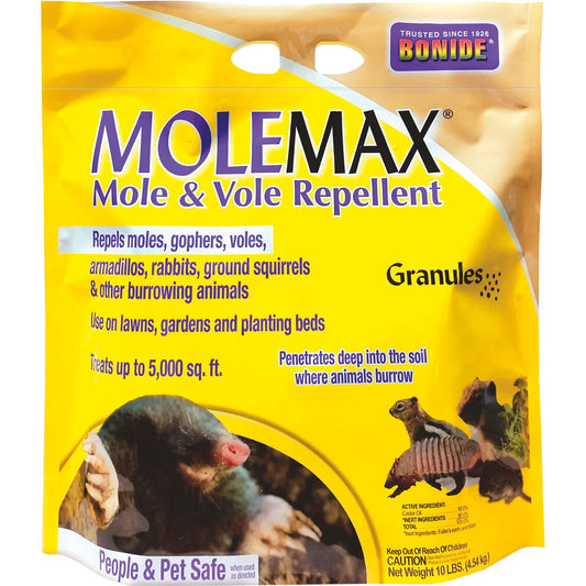 BONIDE MoleMax Mole & Vole Repellent - 10 lb