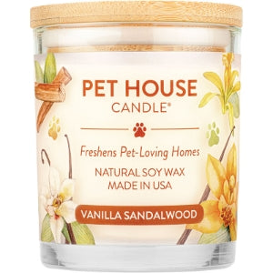 PET HOUSE CANDLE VANILLA SANDLEWOOD