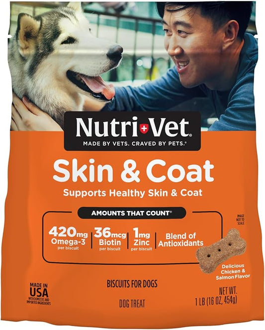 NutriVet - Skin & Coat Maintenance Biscuits [1 lb.]
