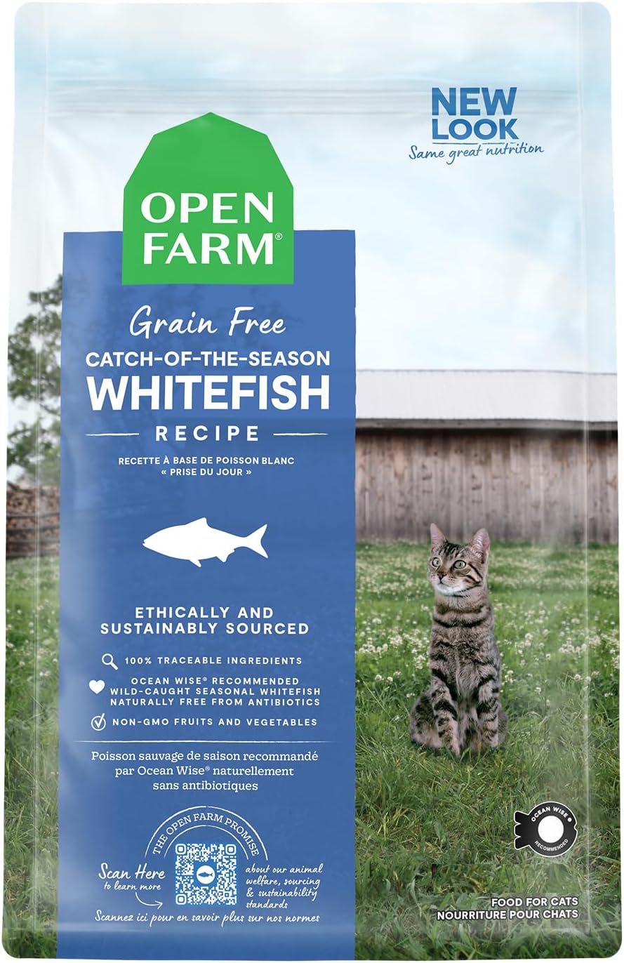 Open Farm Catch-of-The-Season Whitefish Grain-Free Dry Cat Food - 8lb