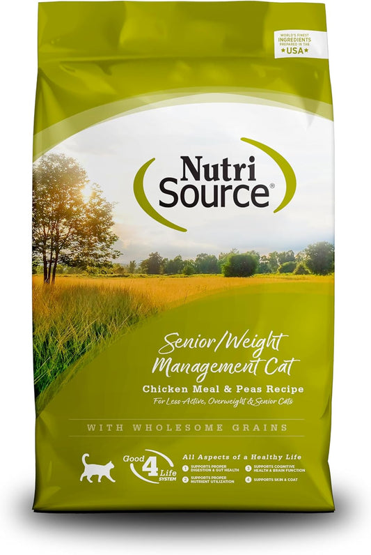 NUTRISOURCE CAT WEIGHT MANAGEMENT SENIOR-12LB