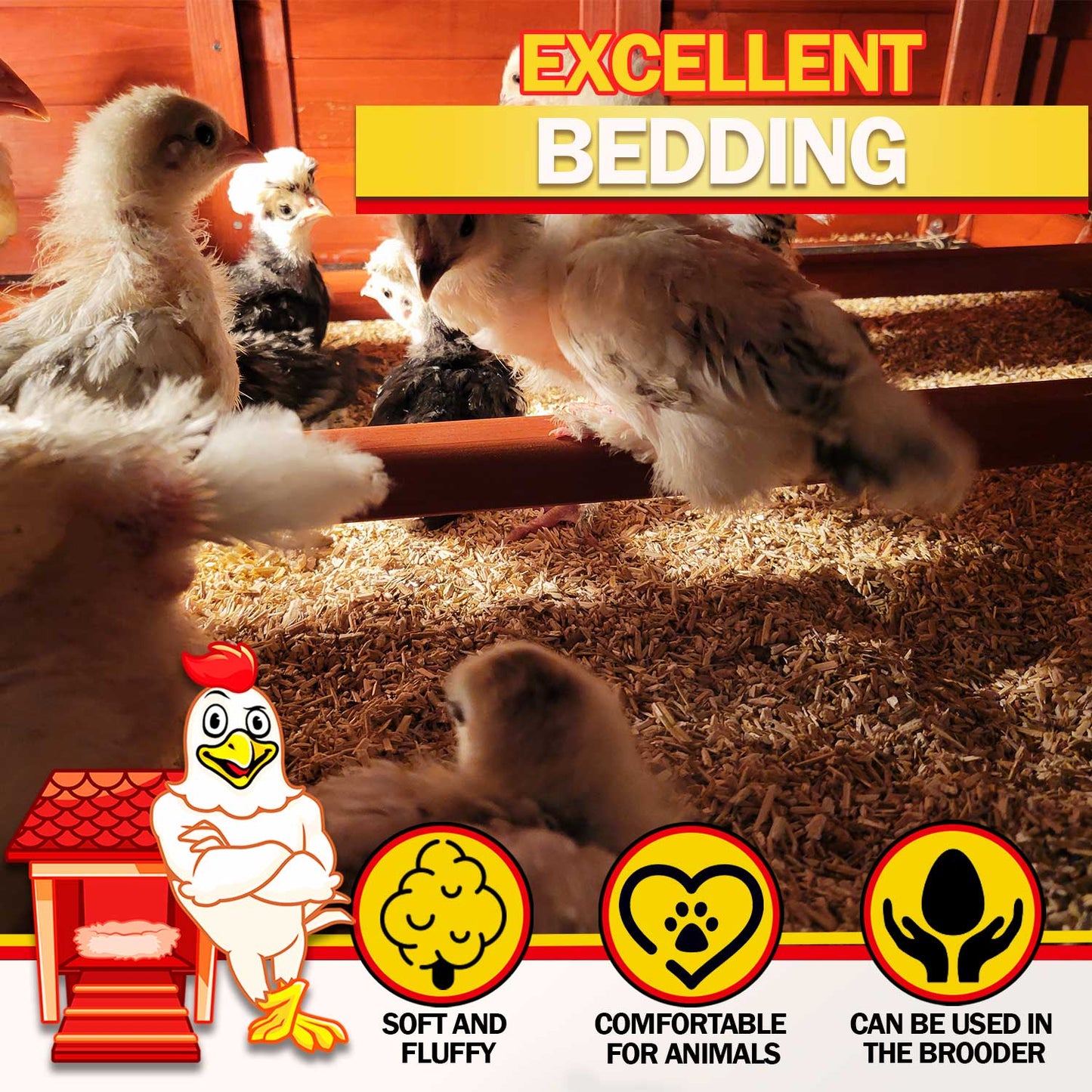 Premium Hemp Chicken Coop Bedding 5 cu ft Bale