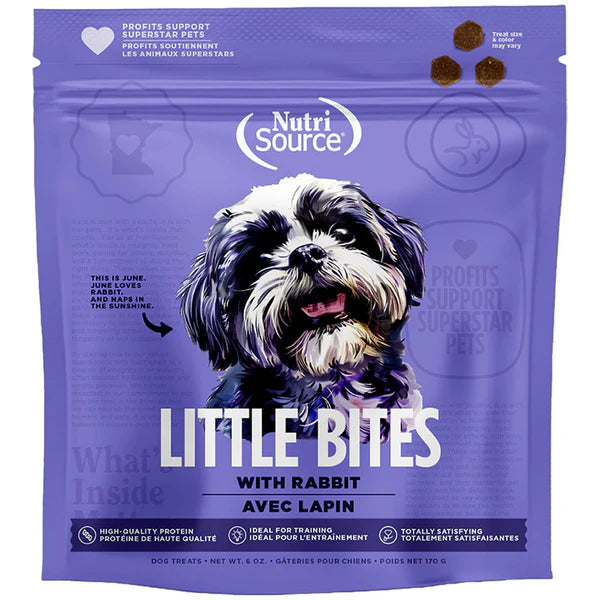NutriSource NS Little Bites Rabbit Dog Treat (073893800057)