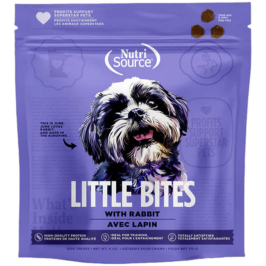 NutriSource NS Little Bites Rabbit Dog Treat (073893800057)