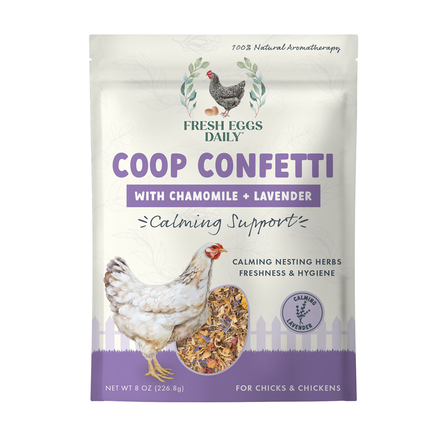 Fresh Eggs Daily Coop Confetti Nesting Herbs 8 oz.