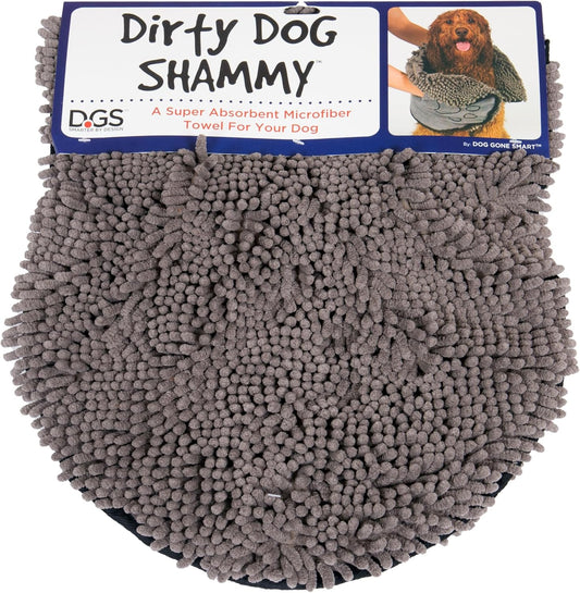 Dog Gone Smart Dirty Dog Shammy Towel, Grey