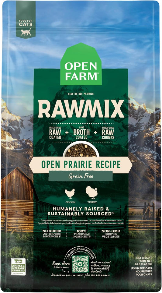 Open Farm RawMix Prairie Recipe for Cats - 8lb