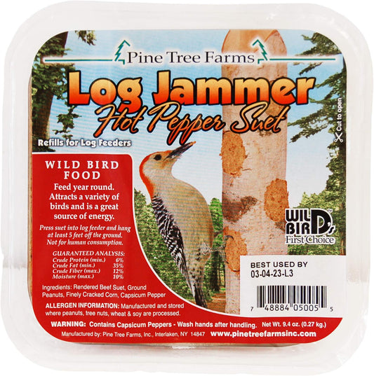 Pine Tree Farms- Log Jammer Hot Pepper Suet [9.4 oz]
