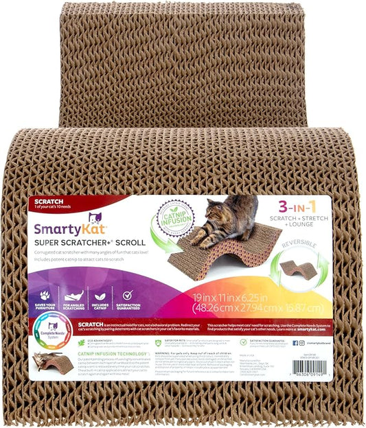 SmartyKat Super Scratcher+Scroll