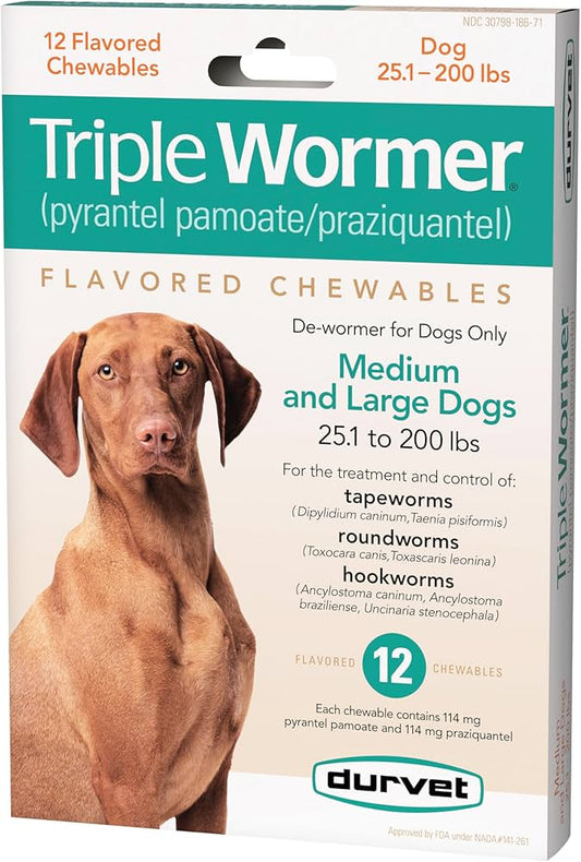 Durvet Dog Large Triple Wormer